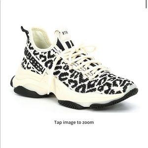 Steve Madden maxima leopard knit sneakers